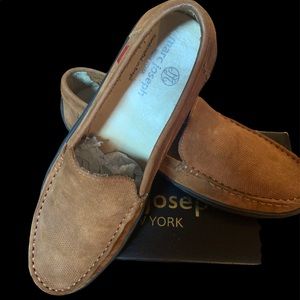 Boys leather loafer dress shoes